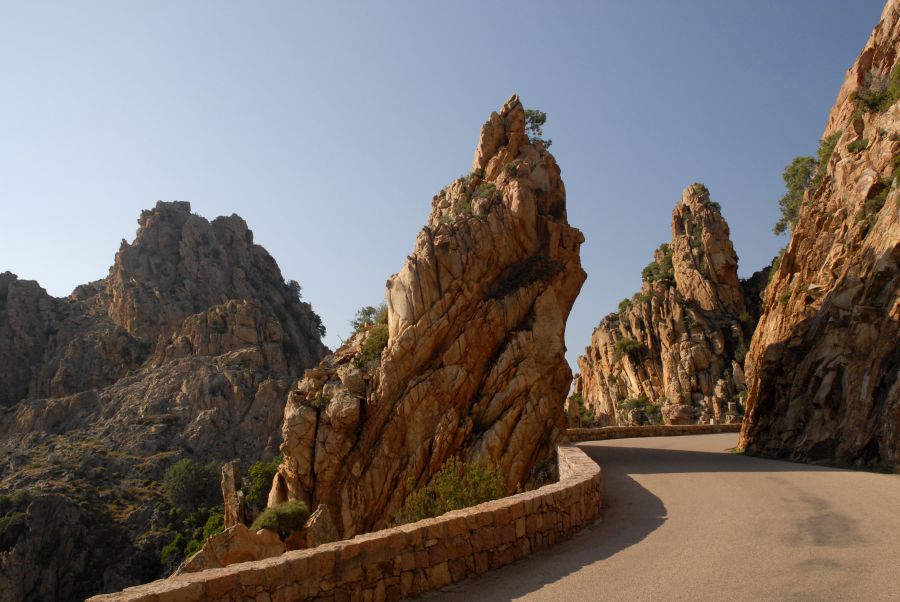 Die Felslandschaft Calanches de Piana im Süden von Porto