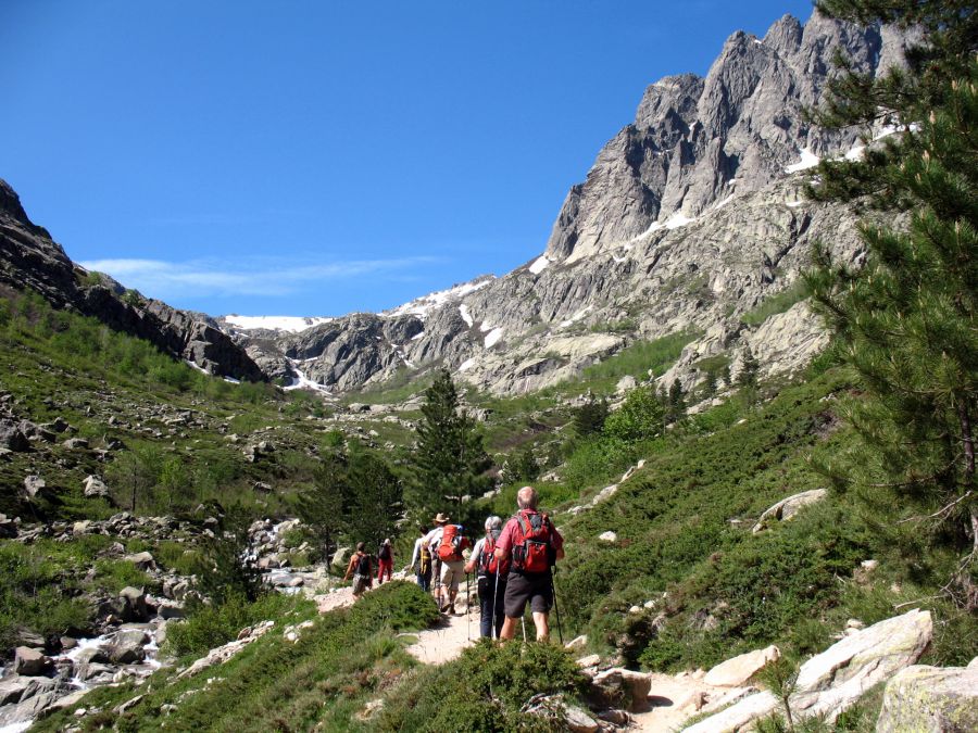 Das Restonica-Tal bei Corte,liegt im Herzen des Parc naturel régional de Corse