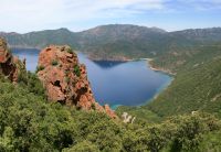 Bucht von Girolata - Blick vom Aufstiegsweg auf die Bucht von Girolata