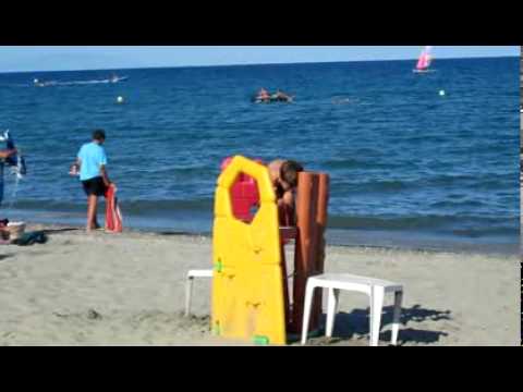 Noah Matteo am Strand von Moriani-Plage