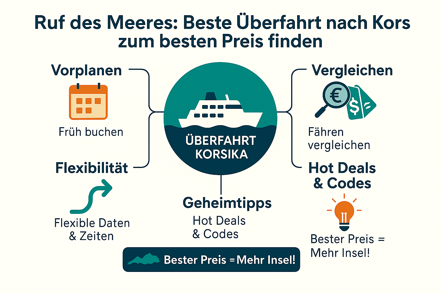 das günstigste Fährticket nach Korsika