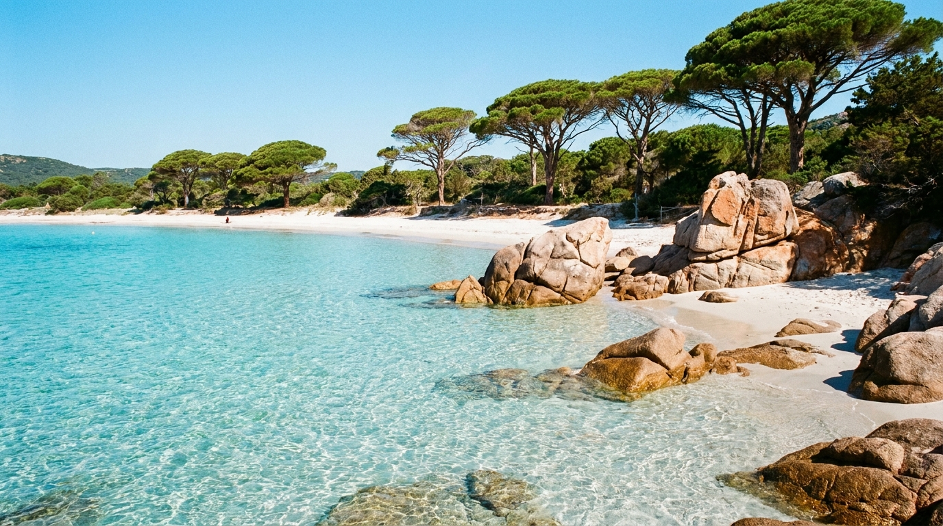 Strand Palombaggia im Süden Korsikas